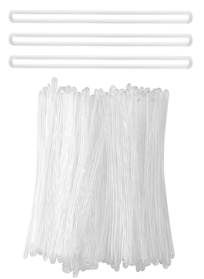 Koceci 120 PCS Luggage Tag Loops Clear Plastic Luggage Tags Luggage Tag and Label Straps Only Elastic Bag Tags for Travel Agencies and Schools Suitcases (Clear) - Image 1